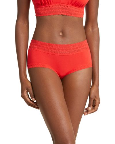 Meundies Feelfree Hipster Briefs - Red