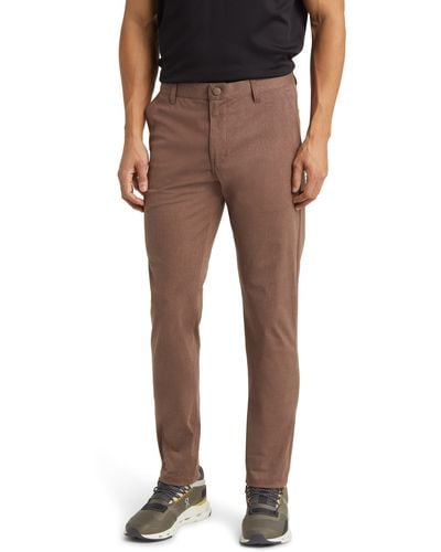 Rhone Commuter Slim Fit Pants - Brown