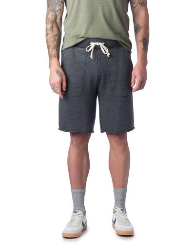 Alternative Apparel Victory Washed French Terry Cutoff Shorts - Gray