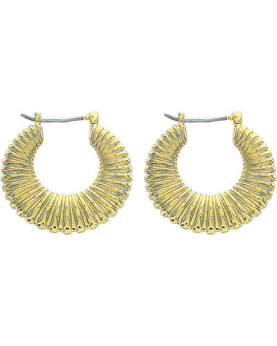 Panacea Sunray Hoop Earrings - Metallic