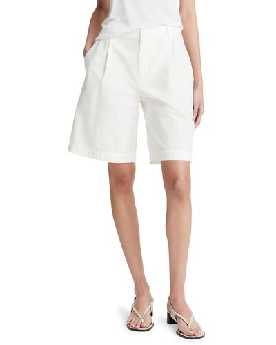 Vince Washed Cotton Shorts - White