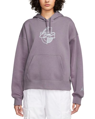 Nike Brooklyn Fleece Graphic Hoodie - Purple