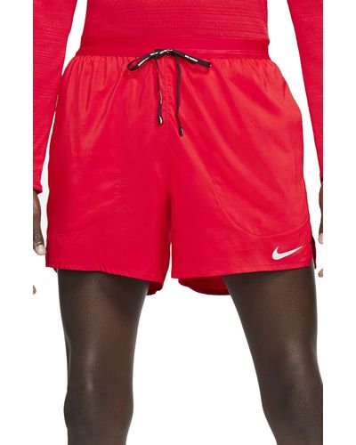 Nike Flex Stride 5 Running Shorts - Red