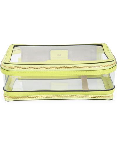 Anya Hindmarch In-flight Clear Travel Case - Yellow