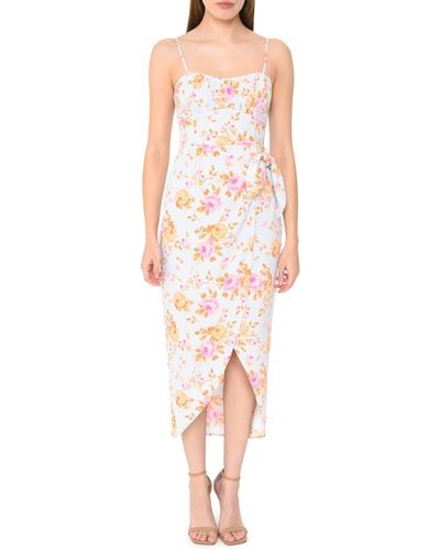 Wayf Kimberly Floral Print Sleeveless High-low Maxi Dress - Multicolor