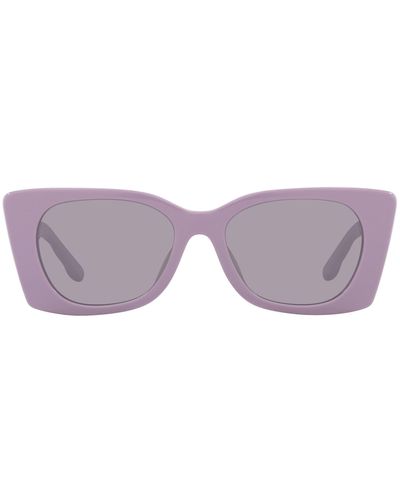 Tory Burch 52mm Irregular Sunglasses - Purple