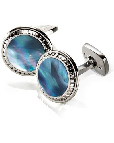 M-clip M-clip Stainless Steel Cuff Links - Blue