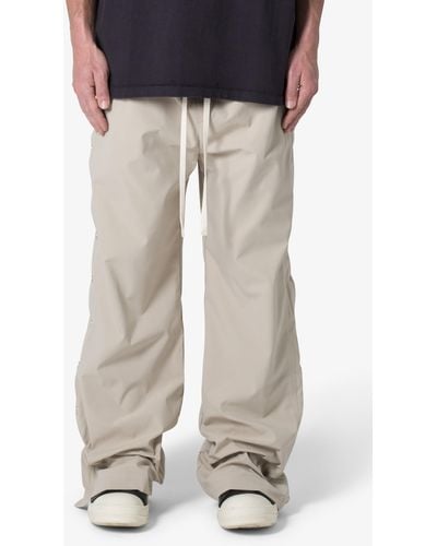 MNML Oversize Side Snap Nylon Pants - Natural