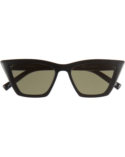Le Specs Velodrome Cat Eye Sunglasses - Black