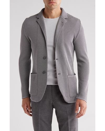 Robert Barakett Hartney Knit Sport Coat - Gray