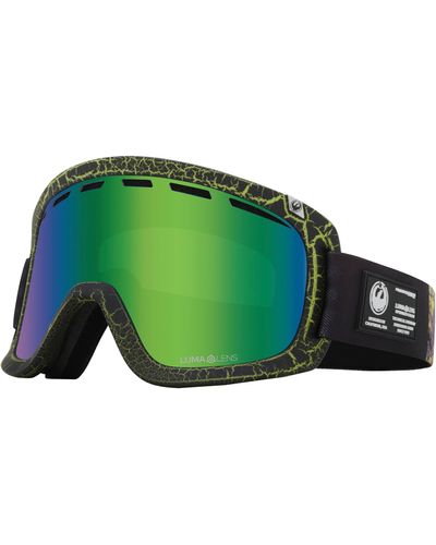 Dragon D1 Otg Snow goggles With Bonus Lens - Green