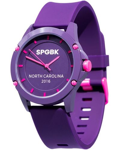 SPGBK WATCHES Montclair Silicone Strap Watch - Purple