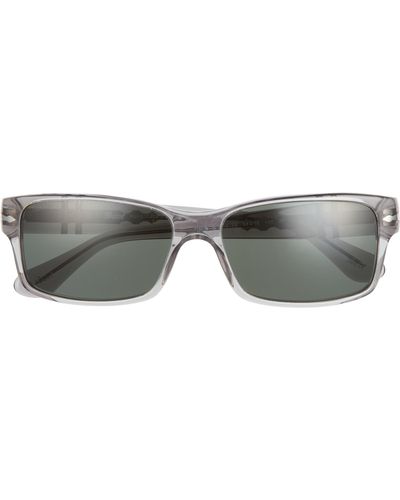 Persol 58mm Rectangular Polarized Sunglasses - Multicolor