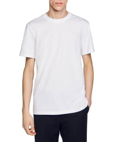Sandro Gender Inclusive Cotton T-shirt - White