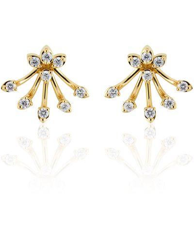 Hueb Luminus Diamond Stud Earrings - Metallic