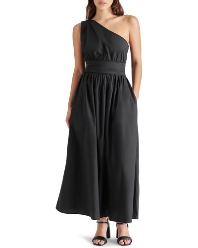 Steve Madden Heaven Asymmetric A-line Dress - Black