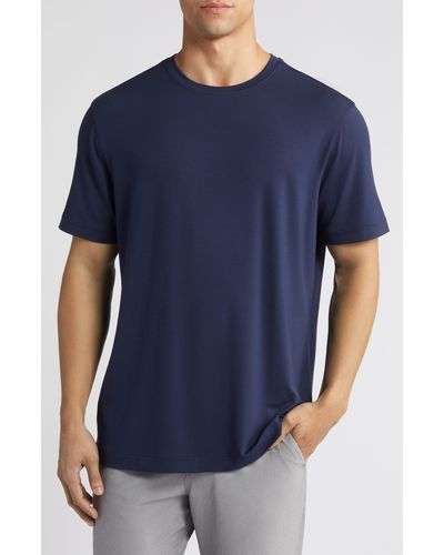 Mizzen+Main Mizzen+main Knox Solid Performance T-shirt At Nordstrom - Blue