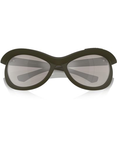 Burberry 66mm Oversize Irregular Sunglasses - Gray