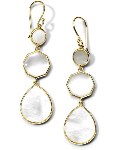 Ippolita 18k Polished Rock Candy Mother Of Pearl Dangle Earrings At Nordstrom - White