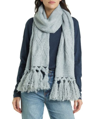 Treasure & Bond Mixed Stitch Scarf - White