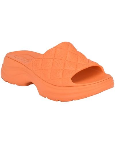 Guess Fenixy Slide Sandal - Orange