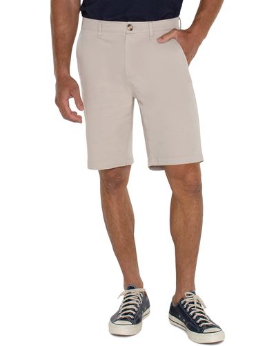 Liverpool Los Angeles Liverpool Stretch Cotton Shorts - Natural