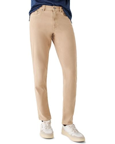 Faherty Stretch Terry 5-pocket Pants - Natural