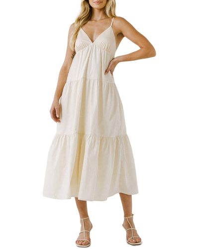 English Factory Tiered Sundress - Natural