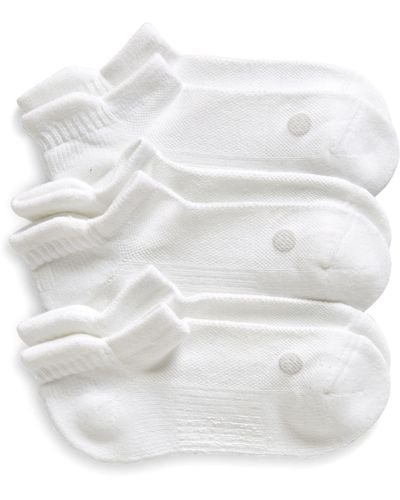 Zella Assorted 3-pack Tab Ankle Socks - White