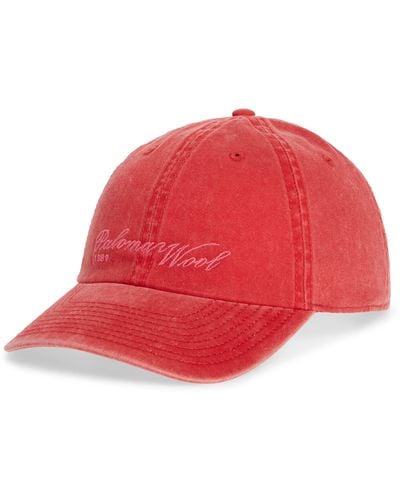 Paloma Wool Palomar Logo Embroide Baseball Cap At Nordstrom - Red