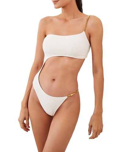 ViX Firenze Mandy Gisele Cutout One-piece Swimsuit - White
