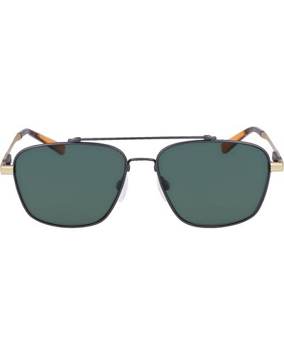 Shinola Runwell 57mm Navigator Sunglasses - Green