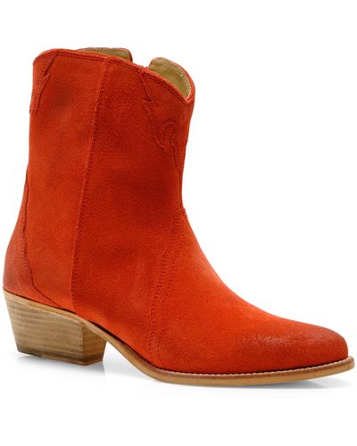 Free People New Frontier Western Bootie - Red
