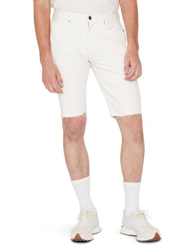 FRAME L'homme Relaxed Cutoff Shorts - White
