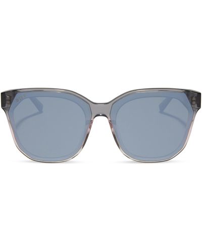 DIFF Gia 62mm Oversize Square Sunglasses - Blue