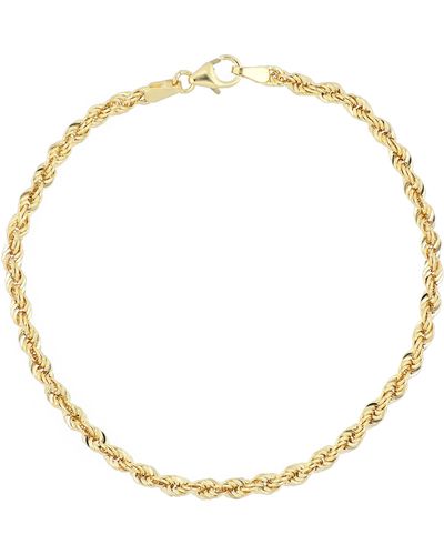 Bony Levy 14k Gold Medium Rope Chain Bracelet - Metallic