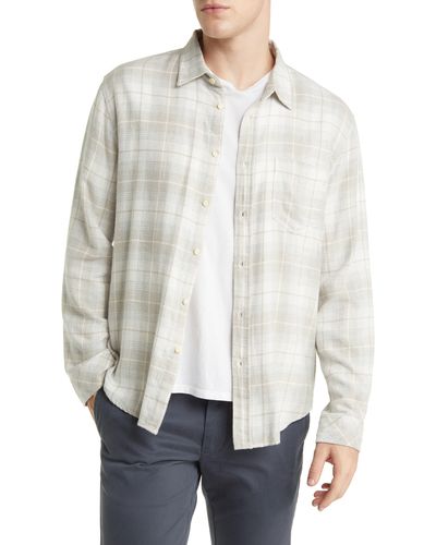 Rails Lennox Plaid Button-up Shirt - White