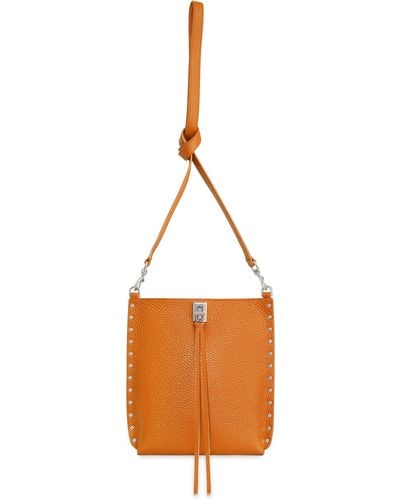 Rebecca Minkoff Darren North/south Leather Crossbody Bag - Orange