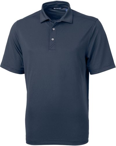 Cutter & Buck Virtue Piqué Recycled Polyester Blend Polo - Blue