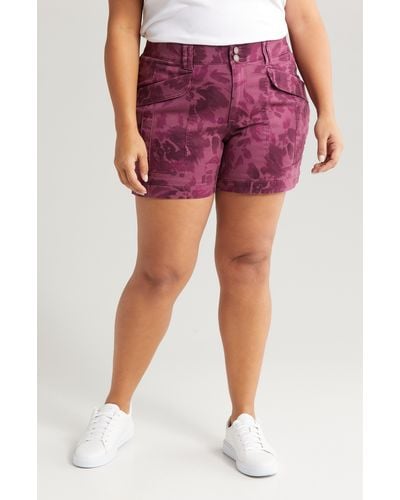 Wit & Wisdom 'ab'solution High Waist Shorts - Red