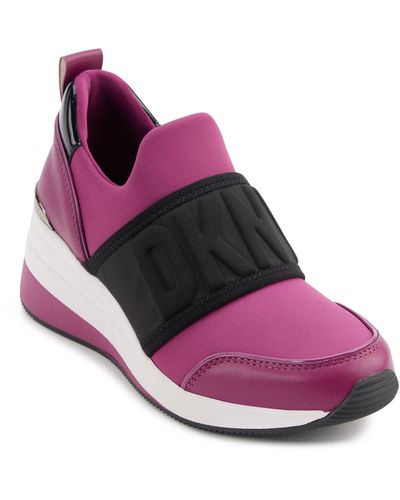DKNY Kamryn Wedge Sneaker - Pink