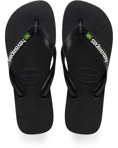 Havaianas Brazil Logo Flip Flop - Black