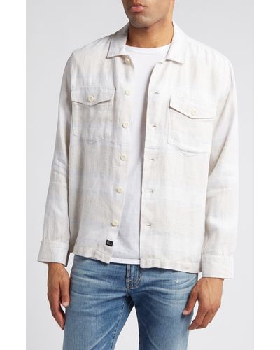 Rails Linen Shirt Jacket - White