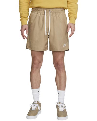 Nike Woven Lined Flow Shorts - Natural
