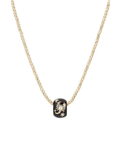 Adina Reyter Diamond Zodiac Pendant Necklace - Metallic
