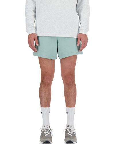 New Balance Athletic Fit Cotton Shorts - Blue
