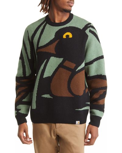 Carhartt Duck Pond Wool Blend Sweater - Multicolor