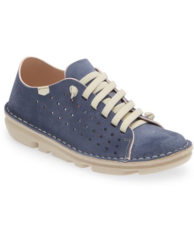 On Foot Perforated Sneaker - Blue