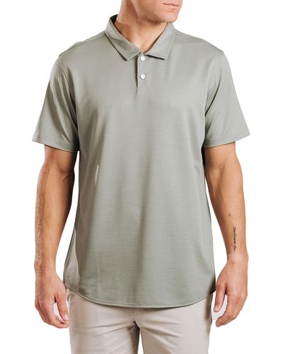 Western Rise Limitless Merino Wool Blend Polo - Gray