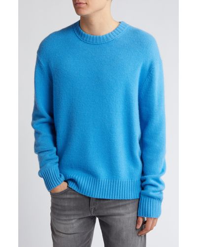 FRAME Cashmere Crewneck Sweater - Blue